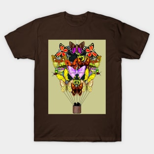 Butterfly Balloon Abstract Fantasy Print T-Shirt